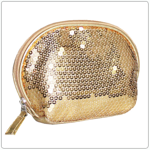 Gold wholesale makeup bag w...