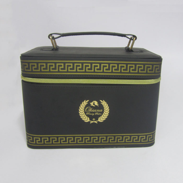 premium gold hot stamped hard cosmetic case