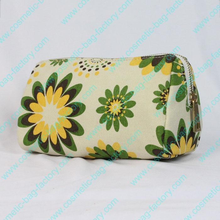 China makeup cosmetic bag of best floral canvas