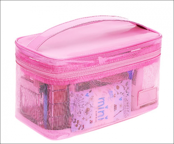 Custom clear pvc cosmetic bag factory manufactured