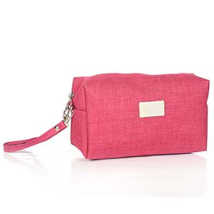 Barrel plain canvs cosmetic bag wholesale with handle FY-A4-002