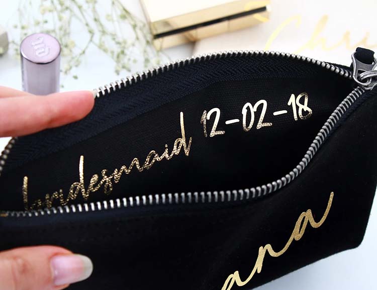 personalized canvas makeup bags