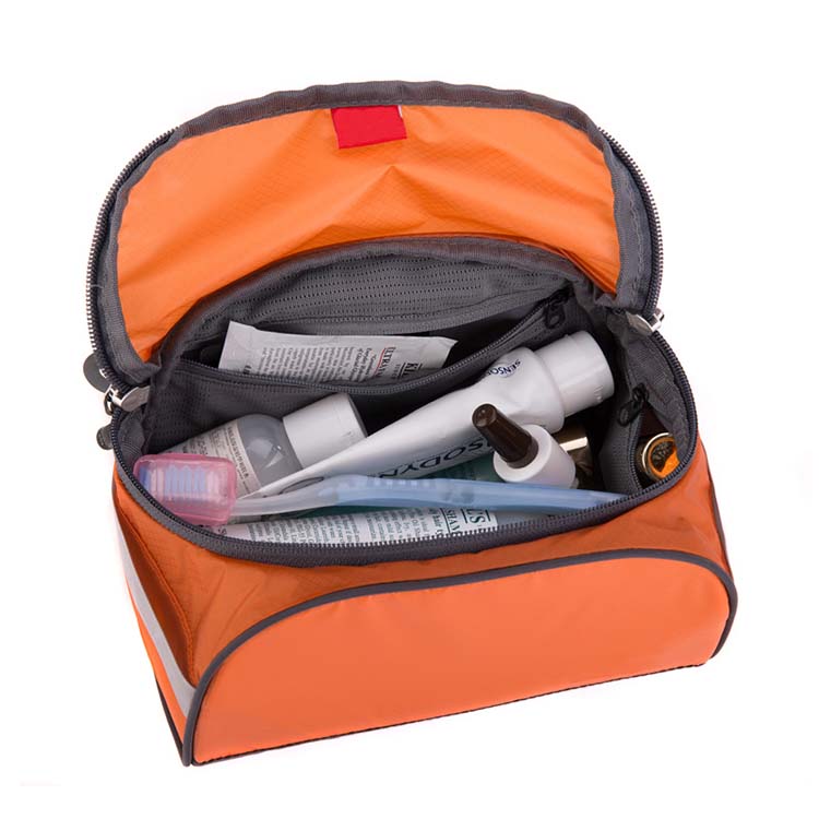 Wholesale travel orange waterproof cosmetic bags FY-A6-003